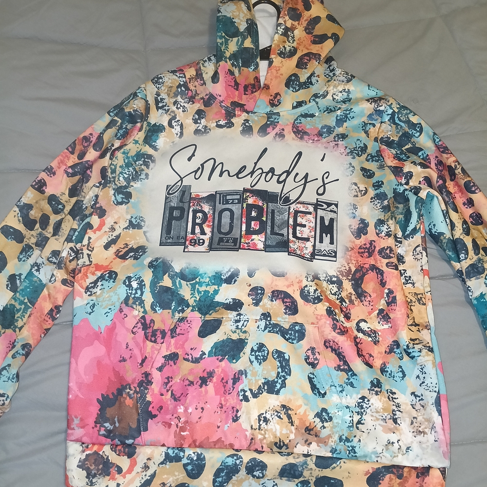 Wet Seal Multicolor Graphic Hoodie